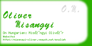 oliver misangyi business card